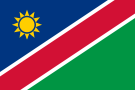 Флаг Намибия. Флаг государства, страны Намибия.