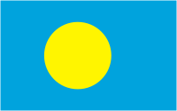 Флаг Палау. Флаг государства, страны Палау.