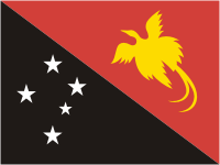 Флаг Папуа - Новая Гвинея. Флаг государства, страны Папуа - Новая Гвинея.