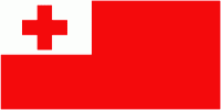 Флаг Тонга. Флаг государства, страны Тонга.