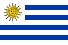 Флаг Уругвай. Флаг государства, страны Уругвай.