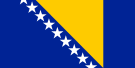 Флаг Босния и Герцеговина. Флаг государства, страны Босния и Герцеговина.