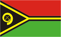 Флаг Вануату. Флаг государства, страны Вануату.