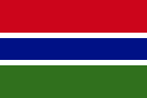 Флаг Гамбия. Флаг государства, страны Гамбия.