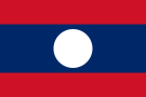 Флаг Лаос. Флаг государства, страны Лаос.