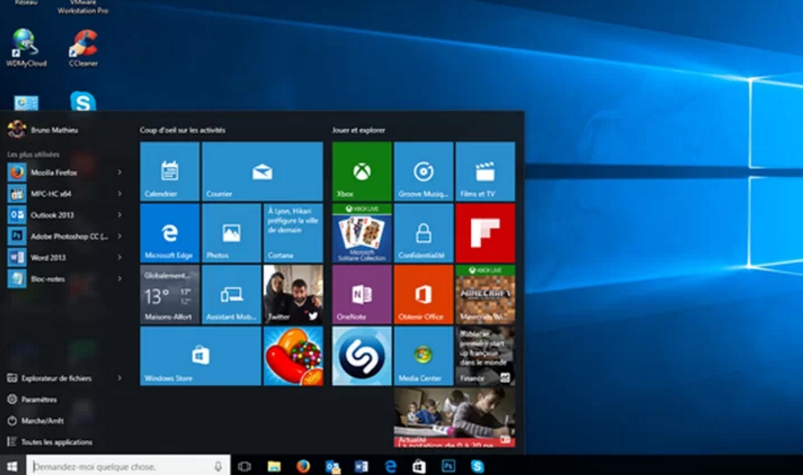 Start menu Lenovo.